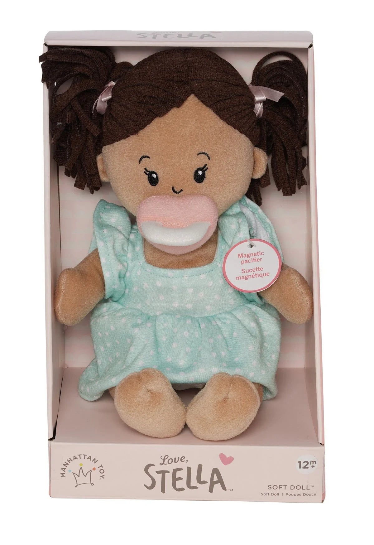 Love, Stella Doll Light Beige with Brown Pigtails