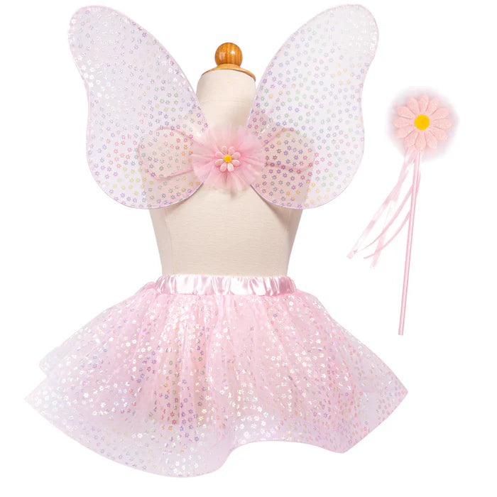 Great Pretenders Crazy for Daisies Tutu, Wand, and Wings Set SZ 4-6
