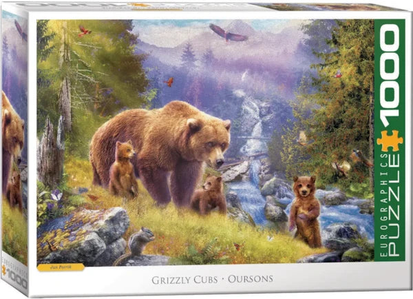 Eurographics 100 Piece Puzzle - Grizzly Cubs