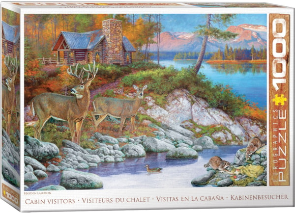 Eurographics 1000 Piece Puzzle - Cabin Visitors