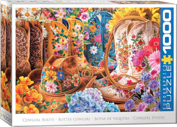 Eurographics 1000 Piece Puzzle - Cowgirl Boots