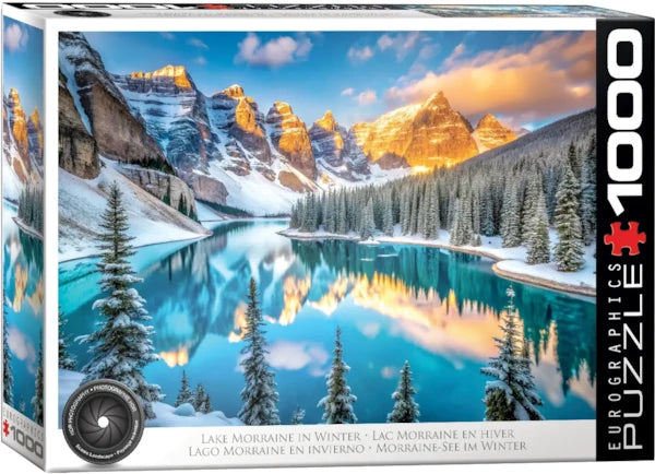 Eurographics 1000 Piece Puzzle - Lake Morraine in Winter