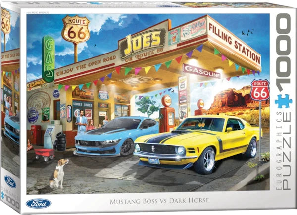 Eurographics 1000 Piece Puzzle - Mustang Boss vs Dark Horse