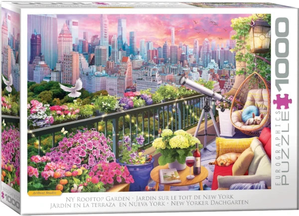 Eurographics 1000 Piece Puzzle - NY Rooftop Garden