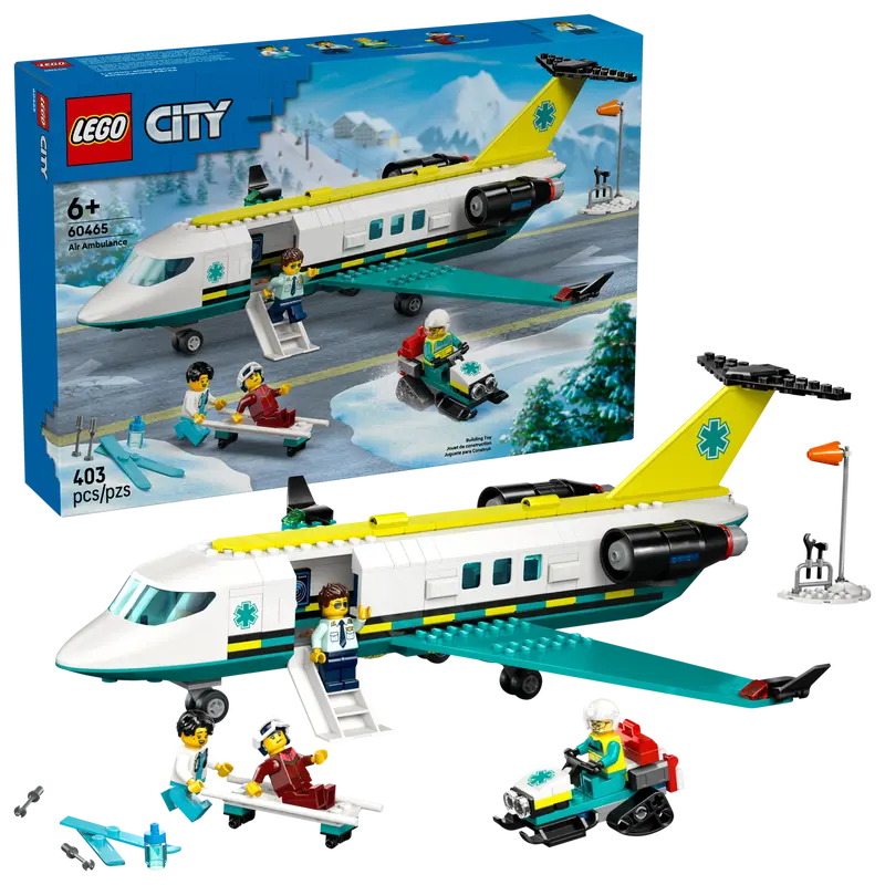 Lego City Emergency Air Ambulance Airplane 60465