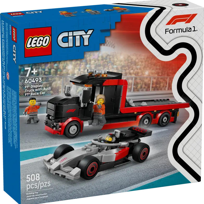 Lego City F1® Display Truck with Audi F1® Race Car 60493