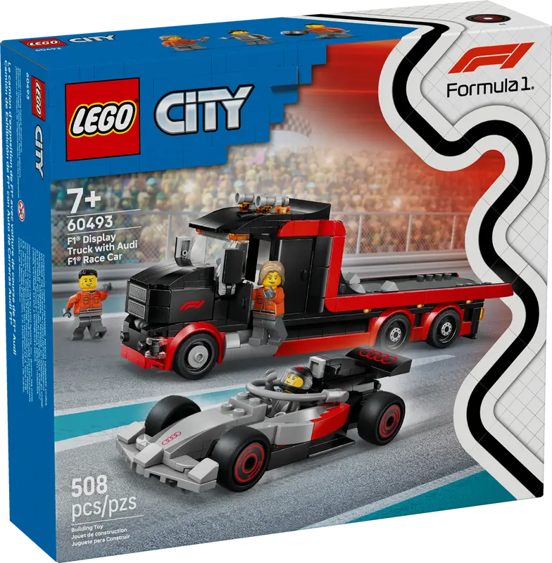 Lego City F1® Display Truck with Audi F1® Race Car 60493