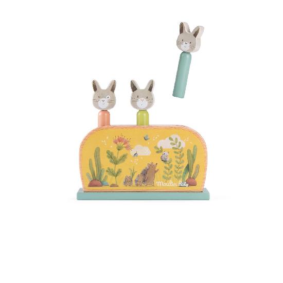 Moulin Roty Trois Petits Lapins Pop-up Toy