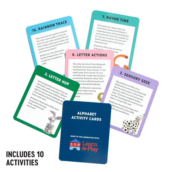 Animals A To Z Alphabet Flashcards