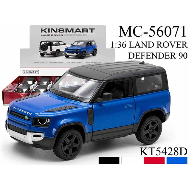 Diecast 5" Land Rover Defender 90 -Various Colours