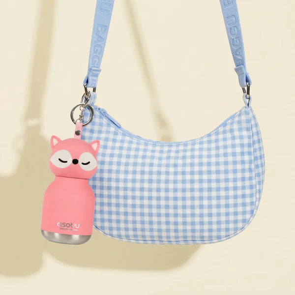 Asobu Mini Bestie Bottle Bag Charm - Pink Fox