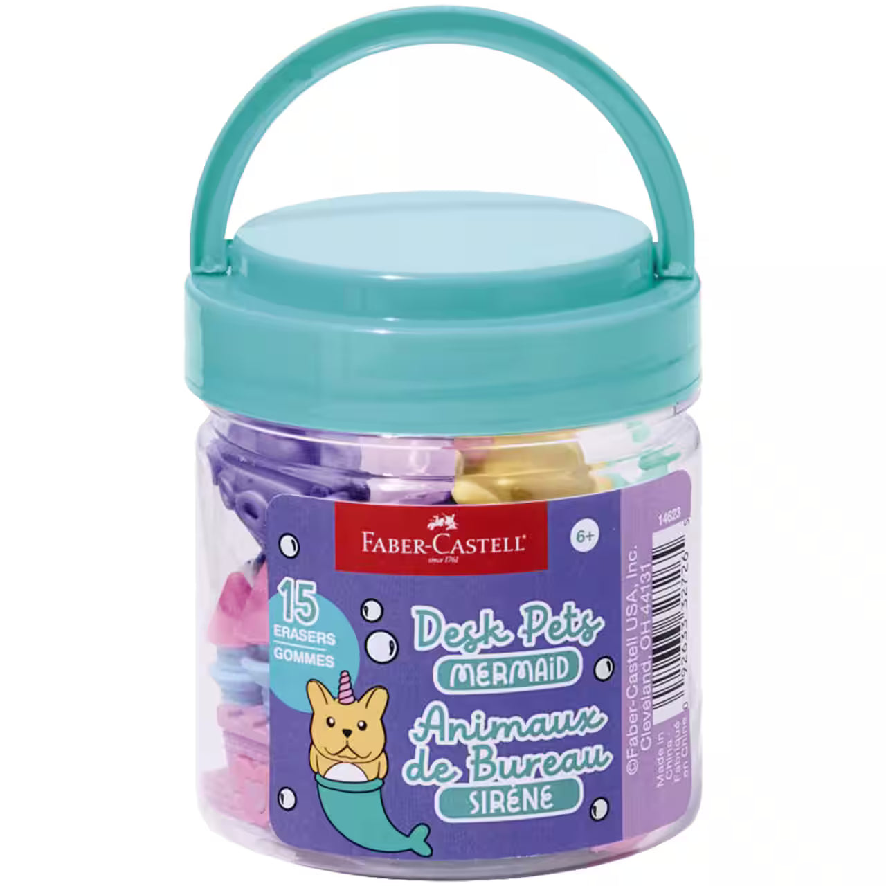 Desk Pets Eraser Set - Mermaid