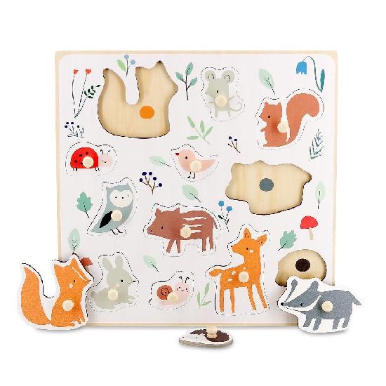 Vilac Forest Animals Peg Puzzle