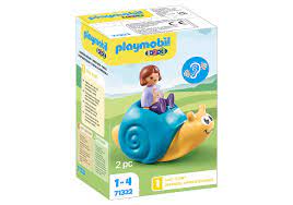Playmobil - 1 2 3 - Rocking Snail with Rattle Feature - 71322
