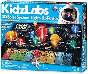 KidzLabs 3D Solar System Light-Up Poster