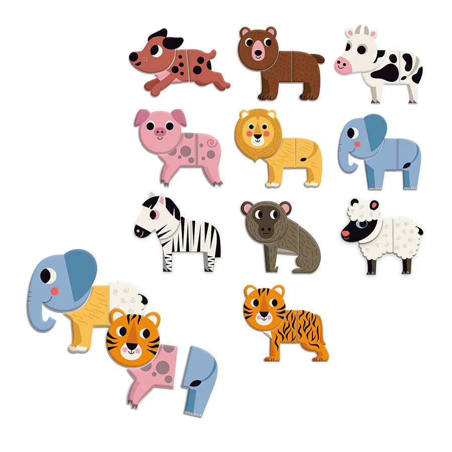 Vilac Mix and Match Animal Magnets