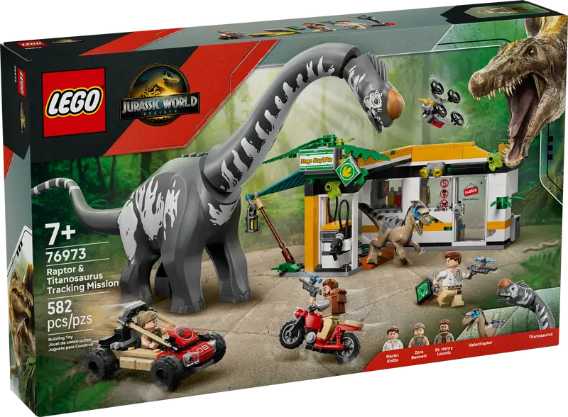 Lego Jurassic World Raptor & Titanosaurus Tracking Mission 76973