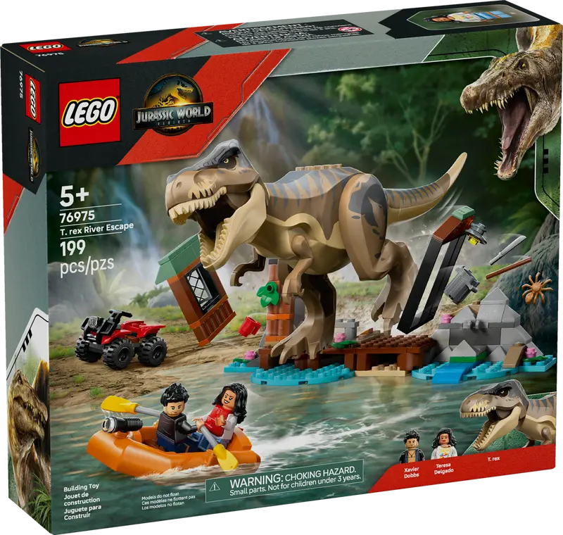 Lego Jurassic World T. Rex River Escape 76975