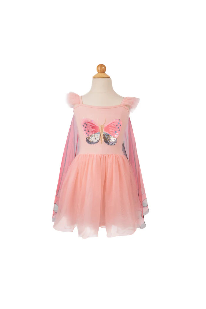 Great Pretenders Sequins Secret Butterfly Twirl Dress with Wings Size: 5-6