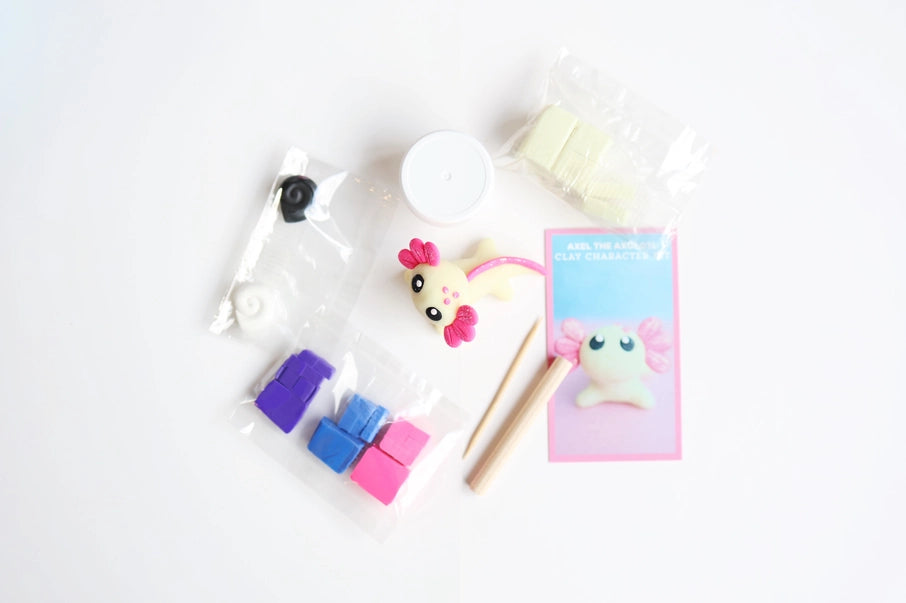 DIY Polymer Clay Character Kits - Axel the Axolotl