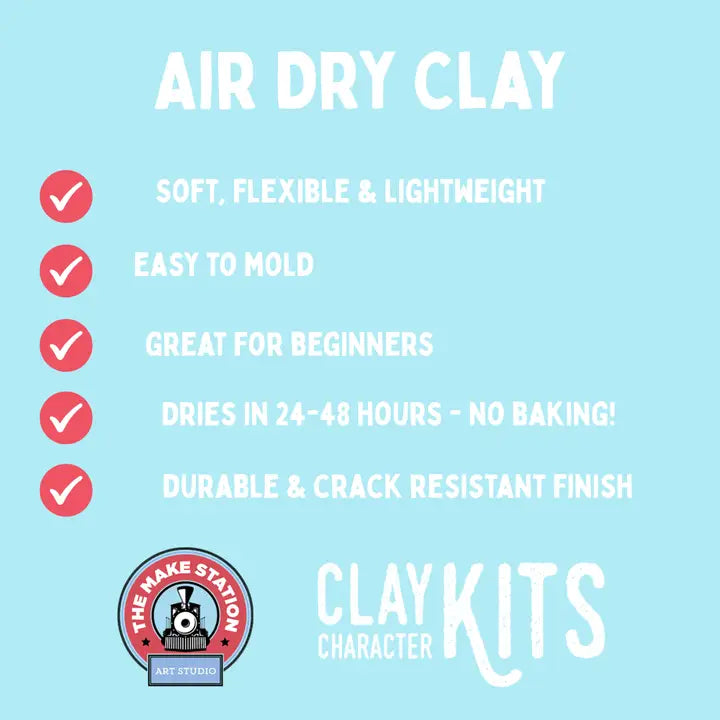 DIY Air Dry Clay Character Kits - Lottie the Ladybug