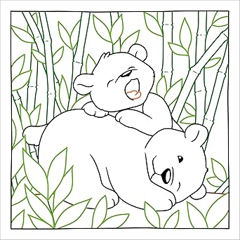 Magic Paper Coloring Book: Bedtime Animals