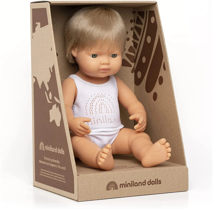 Miniland Dolls 15" Baby Doll Caucasian - Boy