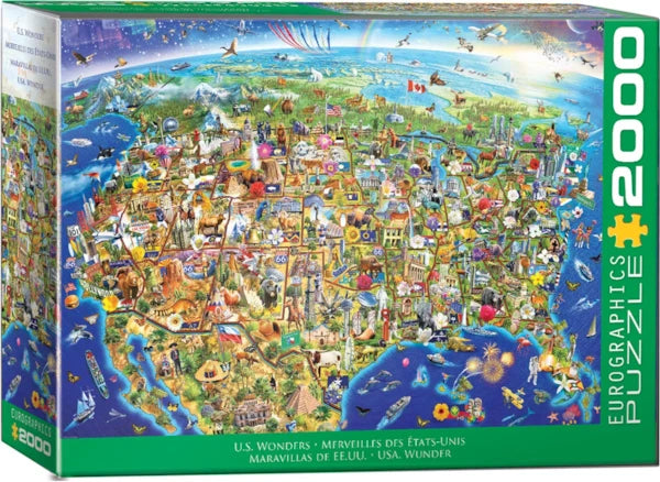 Eurographics 2000 Piece Puzzle - U.S. Wonders