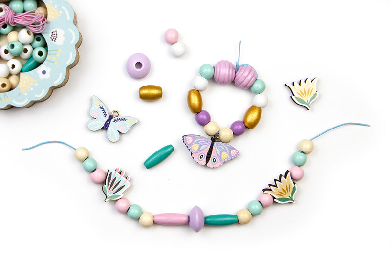 Butterfly Wooden Bead Set
