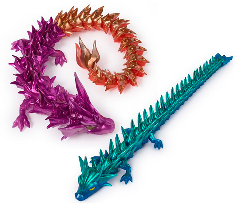 Crystalynx - 12.5-inch Collectible Articulated Dragon Figure - Various Colours