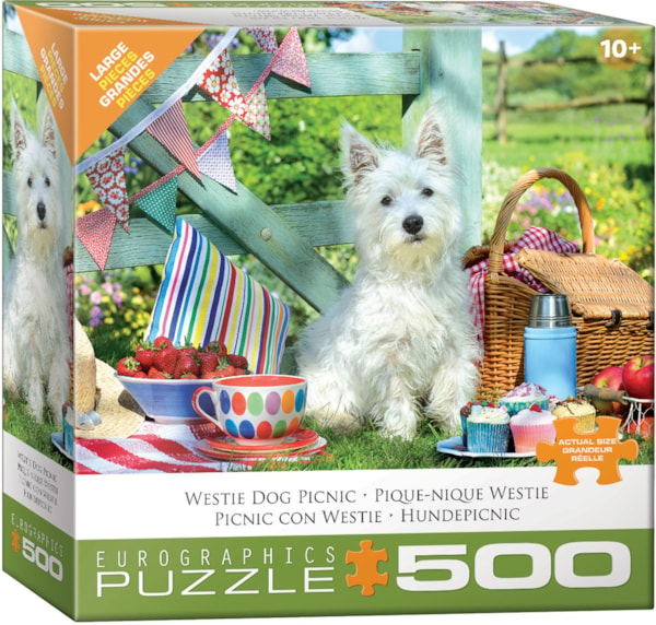 Eurographics 500 Piece Puzzle - Westie Dog Picnic