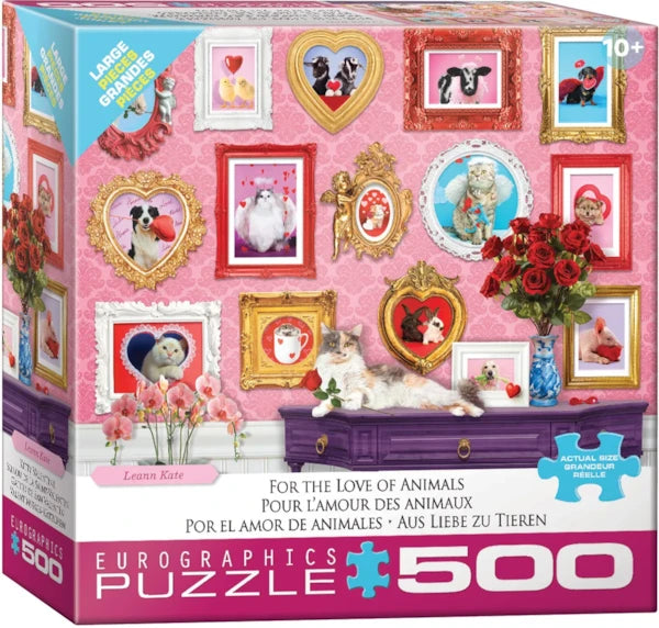 Eurographics 500 Piece Puzzle - For the Love of Animals