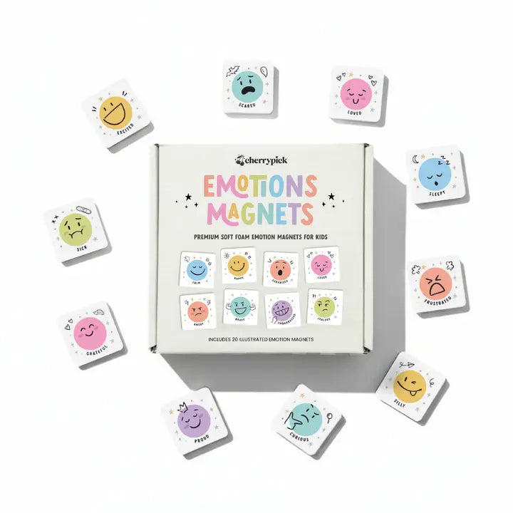 Emotions Magnets - Soft Foam Magnets 20 Piece Set