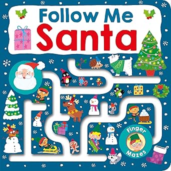 Follow Me Maze Book - Santa