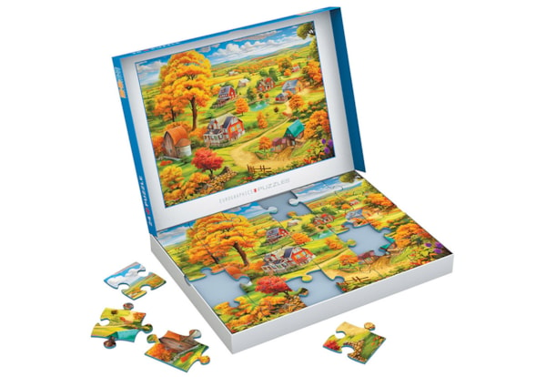 Eurographics 24 Piece Puzzle  - Connecting Pieces - Peaceful Living