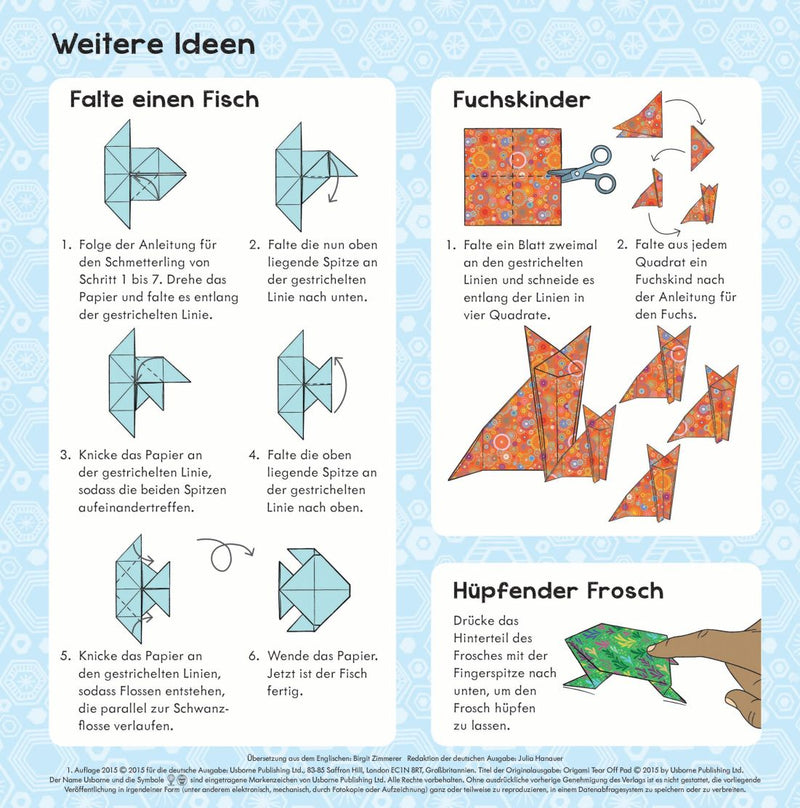 Usborne Origami Tear Off Pad