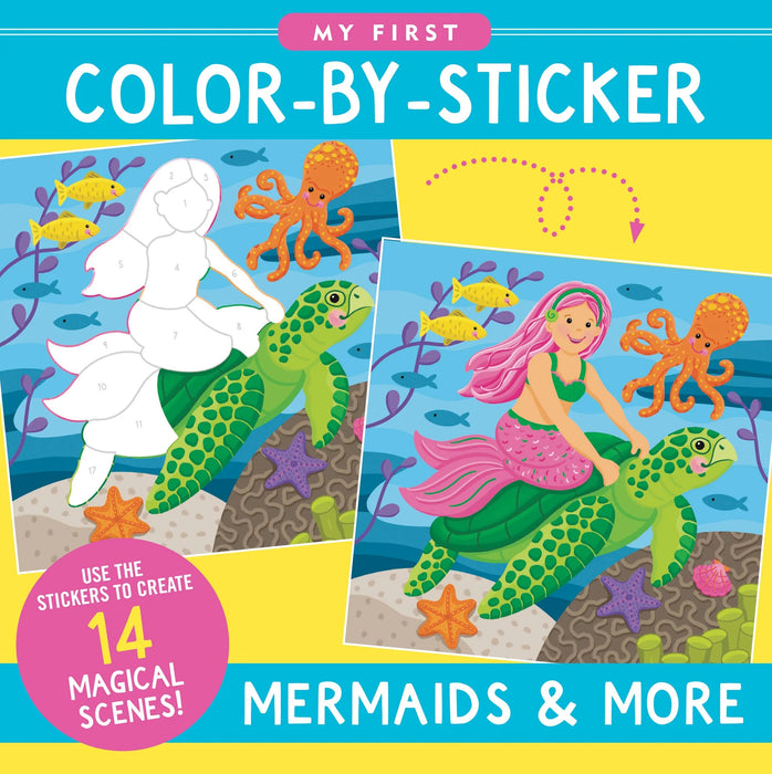 My First Color-By-Sticker Book - Mermaids and More