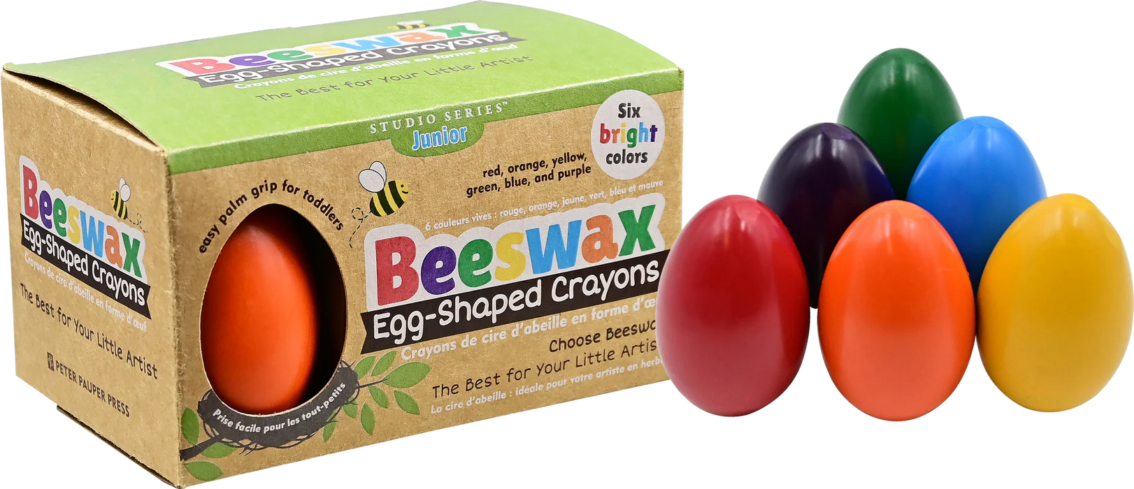 Studio Series Junior Beeswax Egg-Shaped Crayons