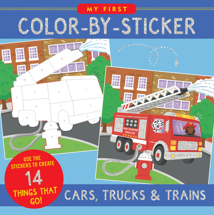 My First Color-By-Sticker Book - Cars, Trucks & Planes