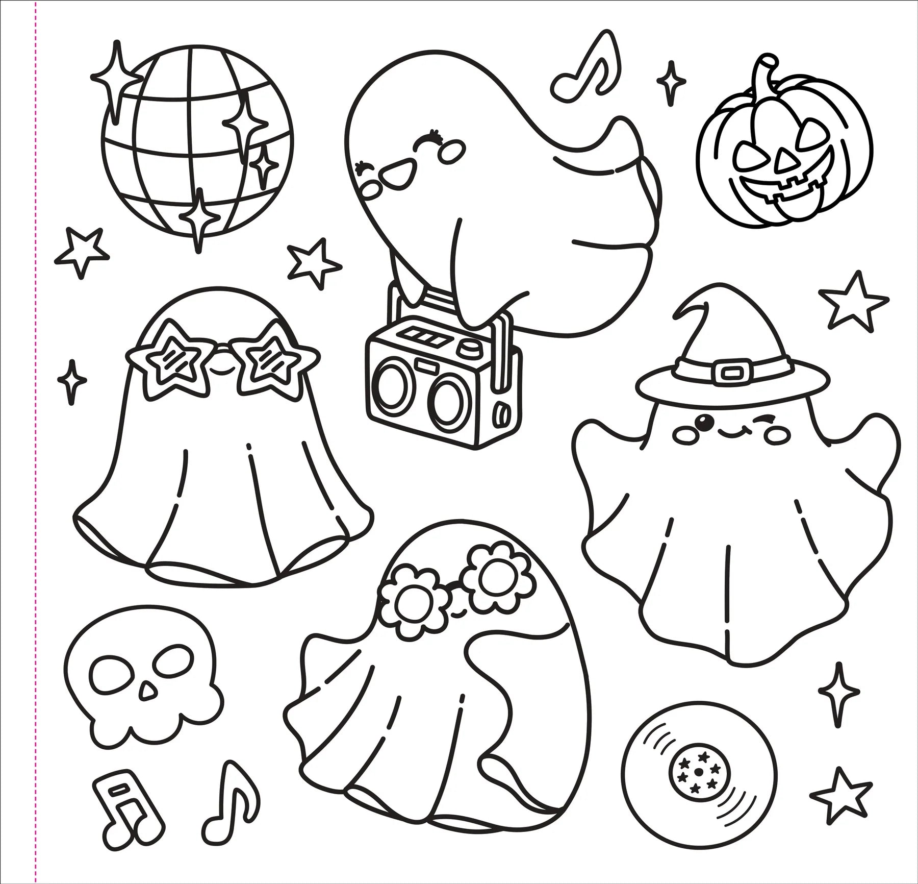 Color Me Spooky Halloween Adult Coloring Book