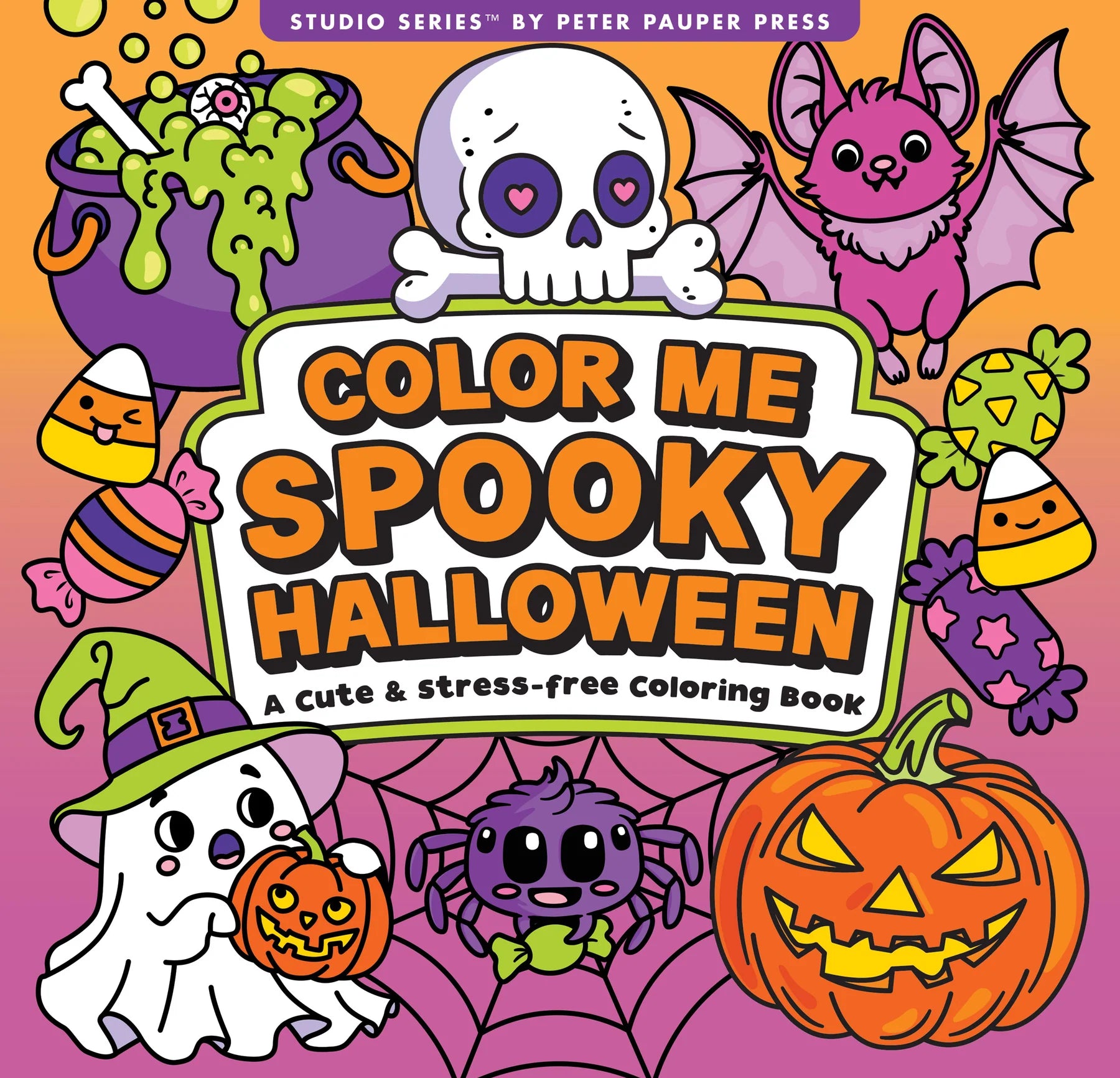 Color Me Spooky Halloween Adult Coloring Book