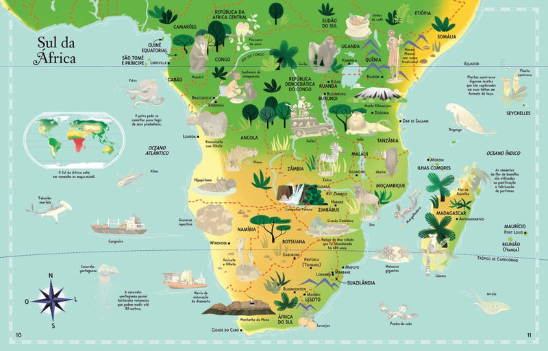 Usborne Atlas and Jigsaw Map of the World