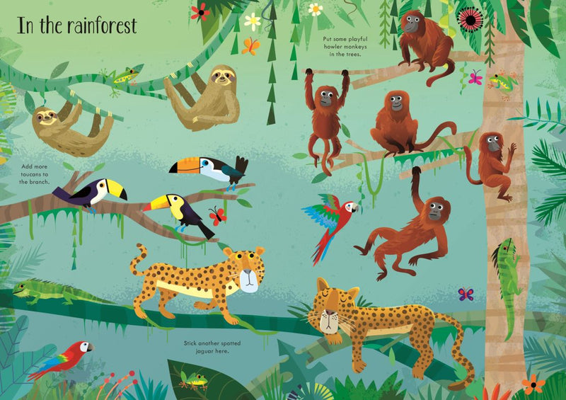 Usborne Little First Stickers - Animals