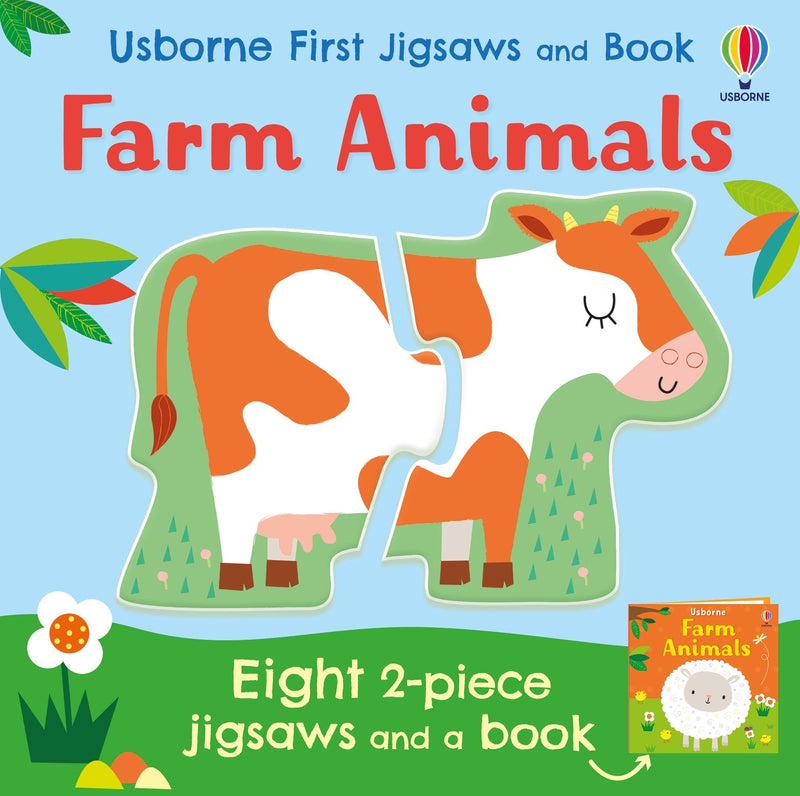 Usborne First Jigsaws and Book - Farm Animals