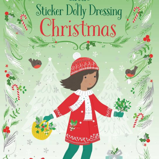 Usborne Little Sticker Dolly Dressing - Christmas