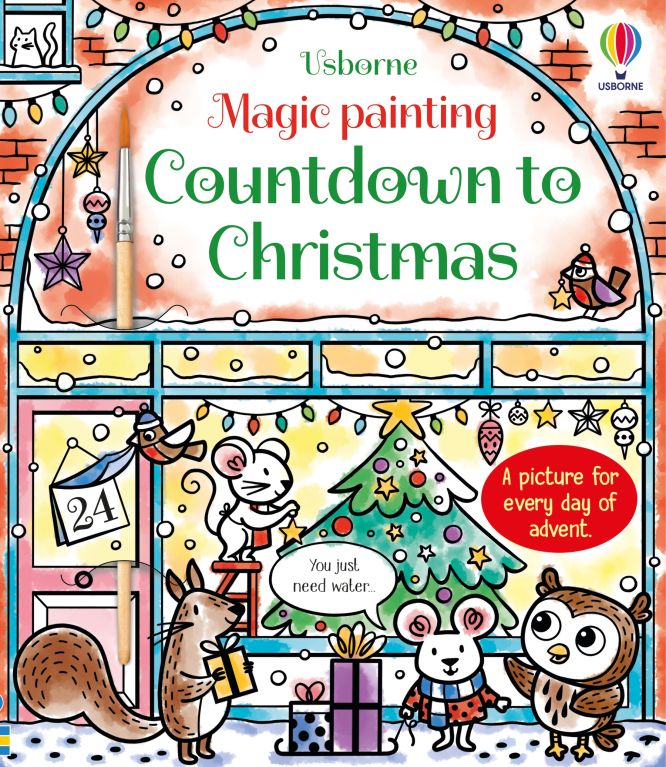 Usborne Magic Painting Book - Countdown to Christmas
