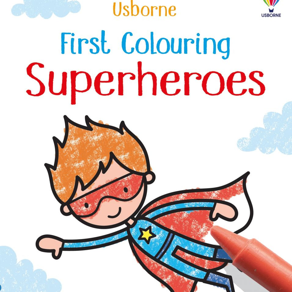 Usborne First Colouring - Superheroes