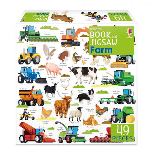 Usborne Book and Jigsaw - Farm