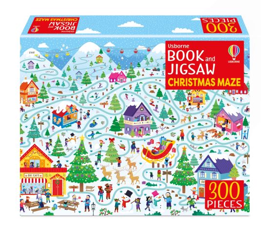Usborne Book and Jigsaw - Christmas Maze