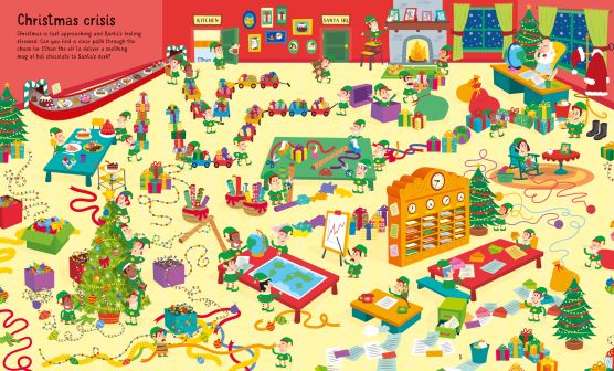 Usborne Book and Jigsaw - Christmas Maze
